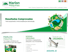 Tablet Screenshot of marlonmaquinas.com.br